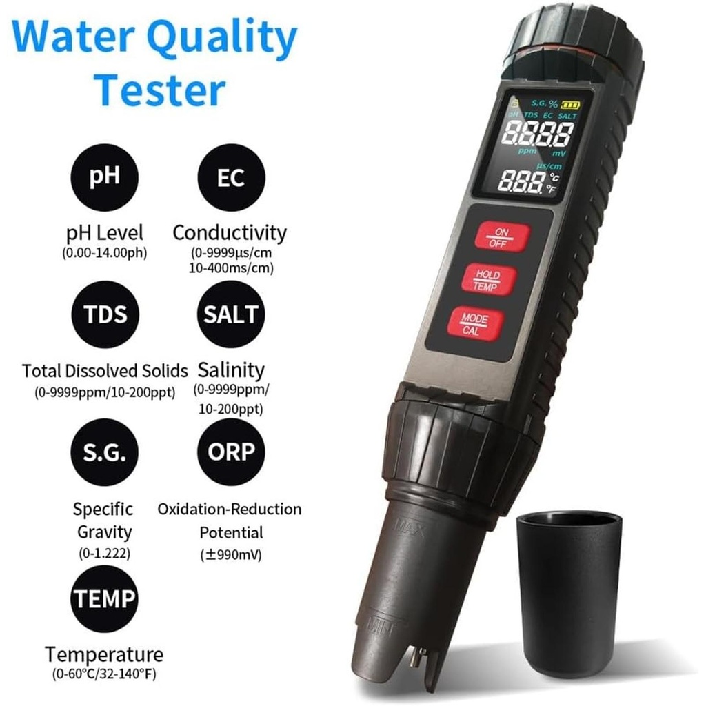 Multiparameter 7in1 Water Quality Tester
