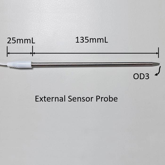 Waterproof digital thermometer with external sensor WT-365
