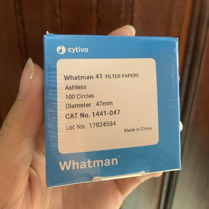 Whatman 41 Filter Papers Ashlees Dia.47 mm 1441-047 100/pack