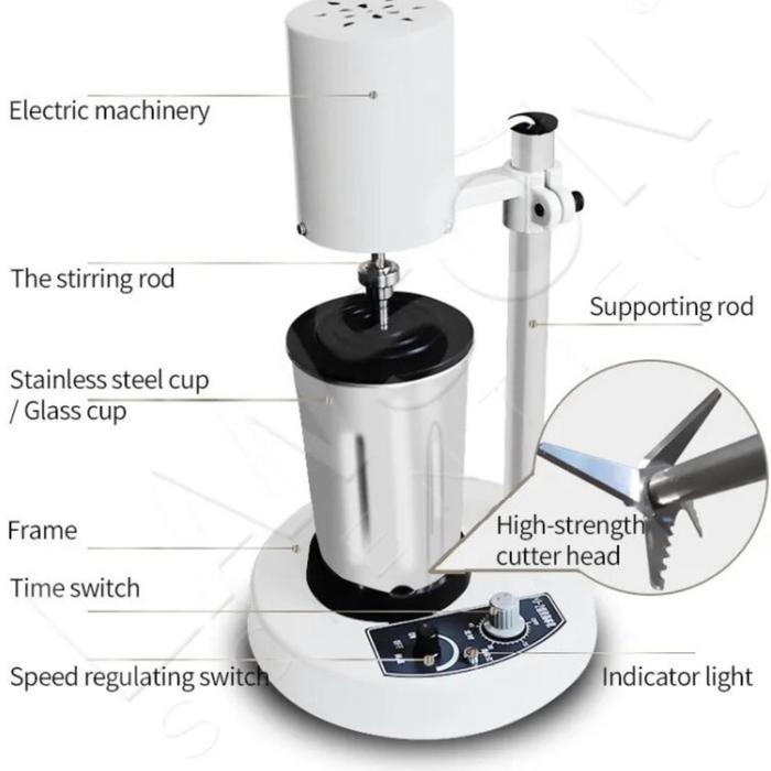 High Speed Blender with Timer and Stainless Jar Tissue Masher JJ-2 LAWSON