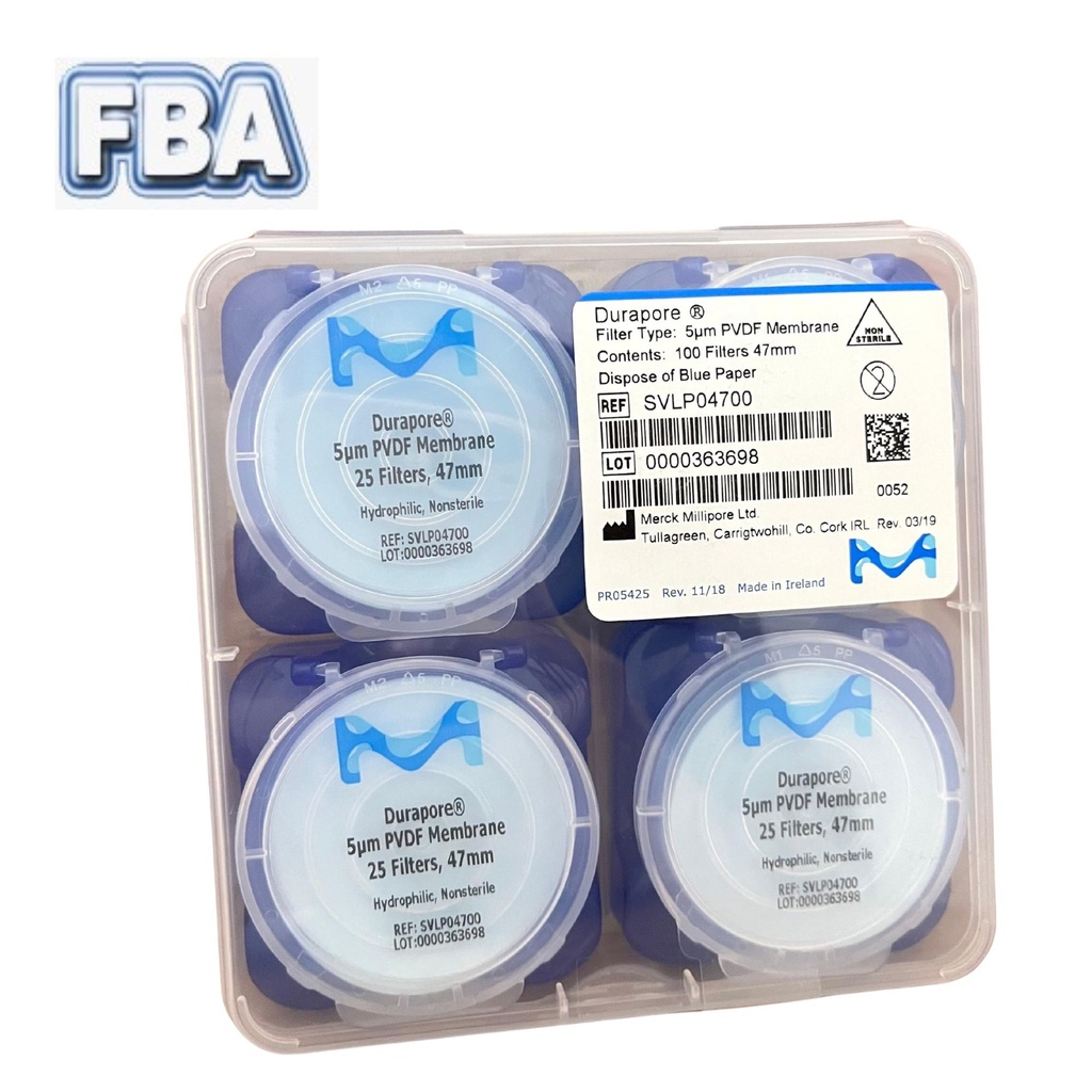 PVDF Membrane Filter 47 mm Pore 5.0 um SVLP04700 Millipore Merck