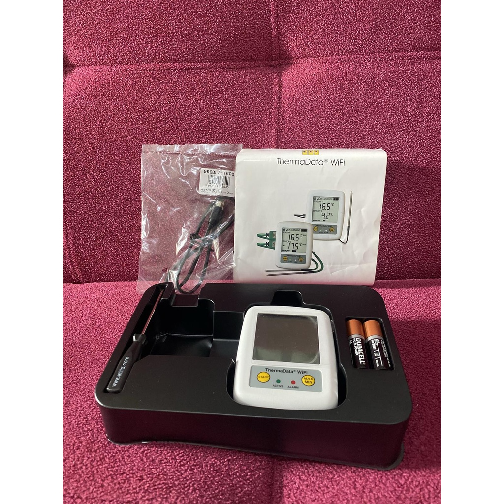 Thermometer Data Logger / Thermadata Wifi Logger Two Channel 298-121