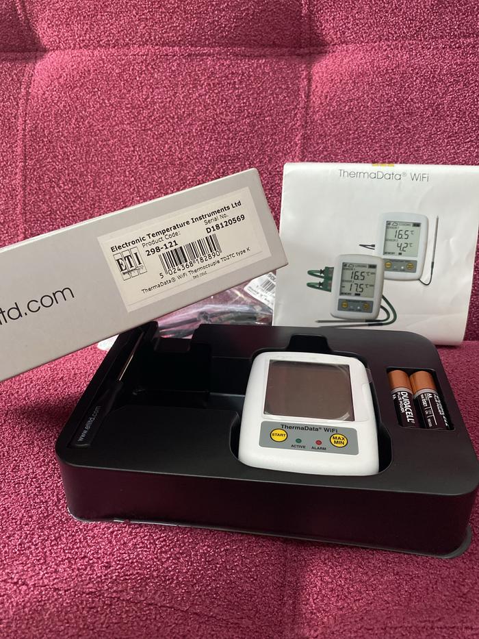 Thermometer Data Logger / Thermadata Wifi Logger Two Channel 298-121