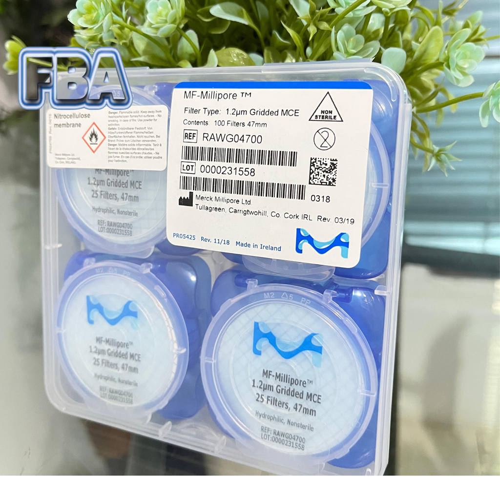 Membrane Filter MCE RAWG04700 Gridded 1.2um 47mm Millipore