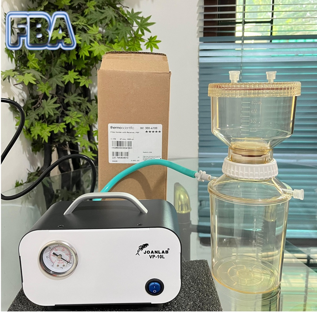 Set Filter Funnel With Receiver 47mm 50mm Nalgene dan Vacuum Pump