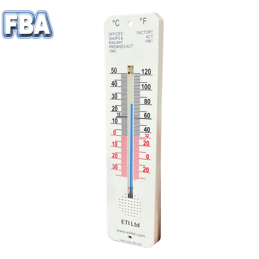 Thermometer For Room Factory Act - 45 x 195mm 803-233 Brand ETI