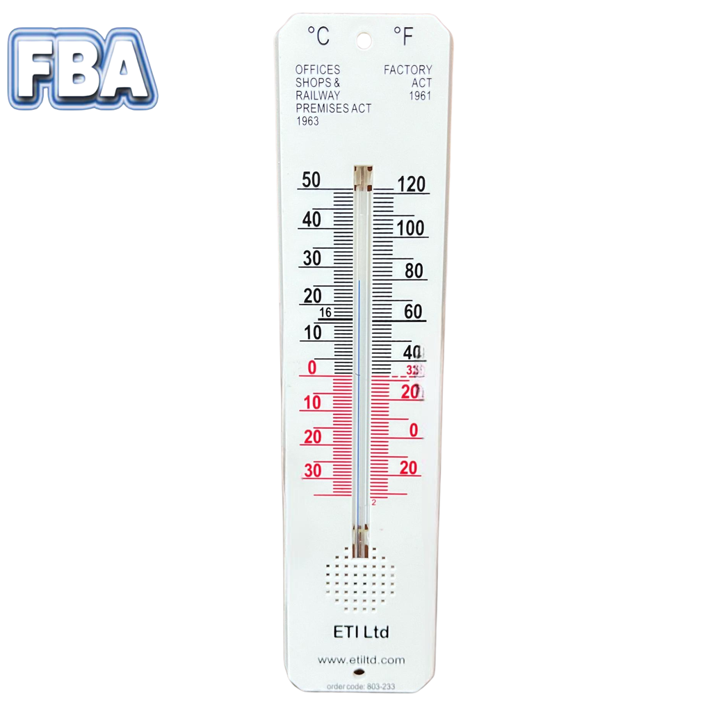 Thermometer For Room Factory Act - 45 x 195mm 803-233 Brand ETI