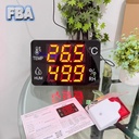 Digital Temperature Humidity Dengan Layar 14 Inci with External Alarm