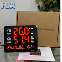 Medium Display Thermohygrometer 8 Inch with Time and Date