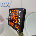 Medium Display Thermohygrometer 8 Inch with Time and Date