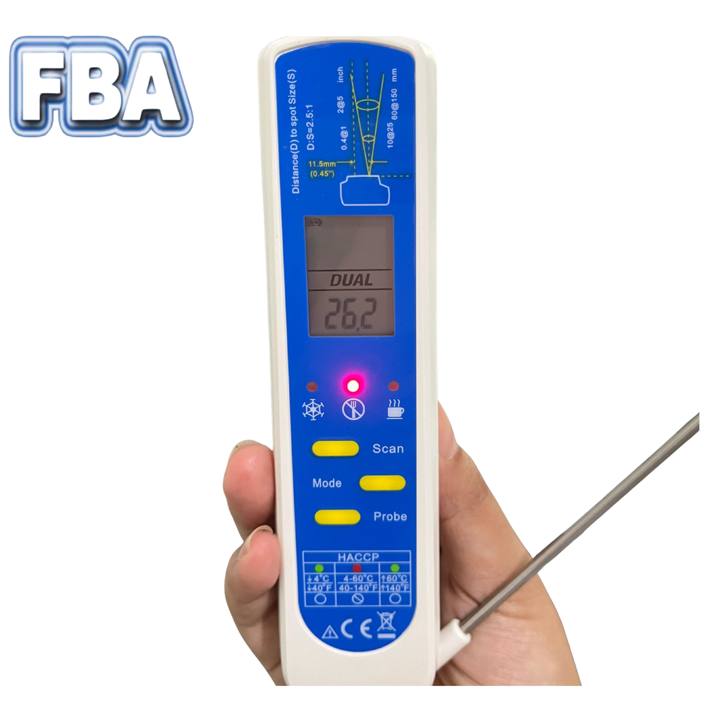 HACCP 2 In 1 Thermometer Pen Probe and Infrared Sensor Amtast AMT-206