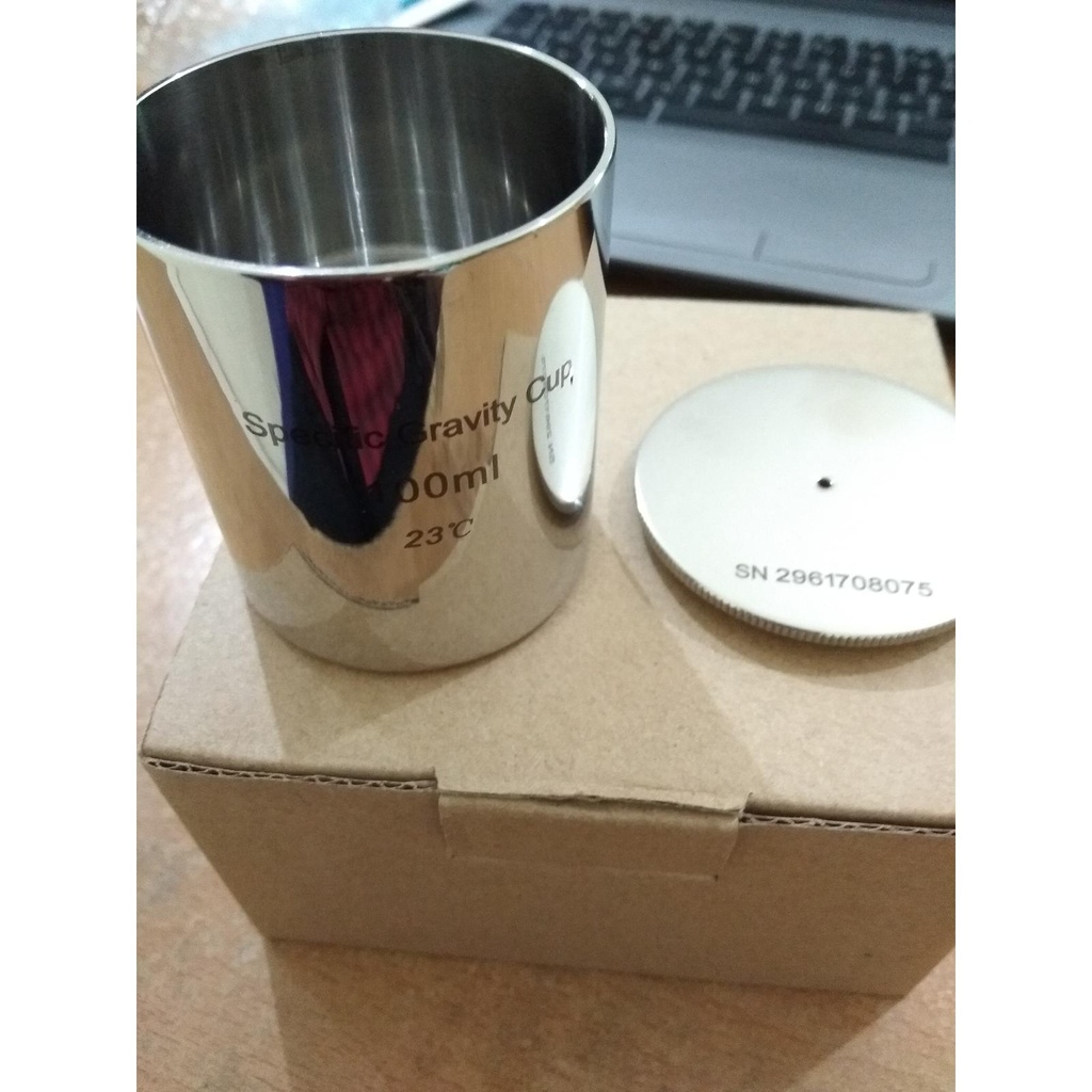 Density Cup Stainless Steel 100 ml Specific Gravity Cup
