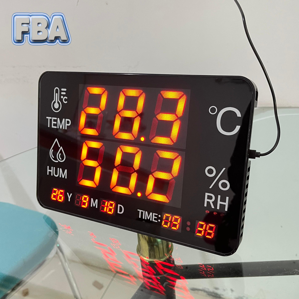 Digital Large Display Thermohygrometer with internal alarm and connector output RS485 WT308G