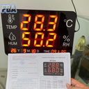 Digital Large Display Thermohygrometer with internal alarm and connector output RS485 WT308G
