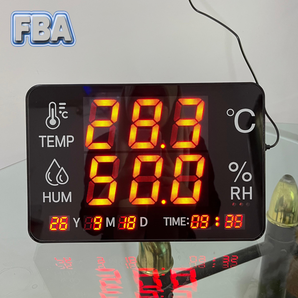 Digital Large Display Thermohygrometer with internal alarm and connector output RS485 WT308G