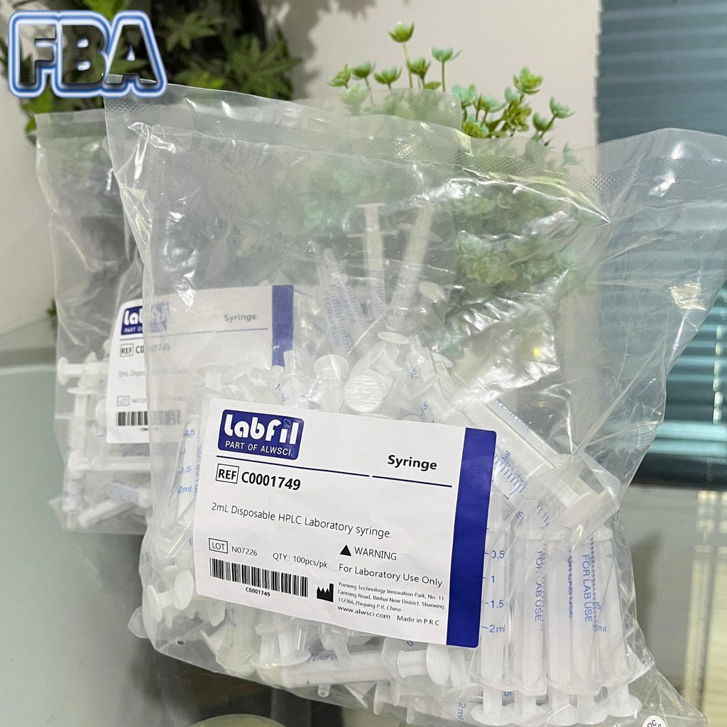 Disposable HPLC Laboratory syringe 2ml C0001749 ALWSCI 100 pcs/pk