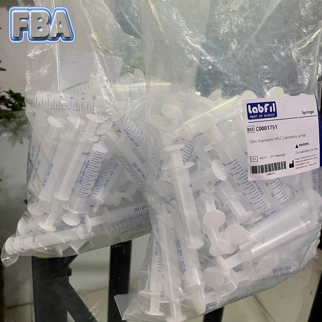 Disposable HPLC Laboratory syringe 10ml C0001751 ALWSCI 100 pcs/pk