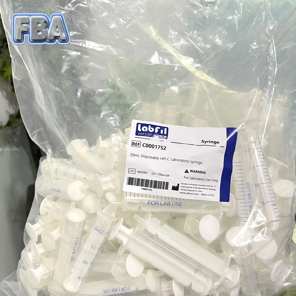 Disposable HPLC Laboratory syringe 20 mL C0001752 100 pcs/pk.