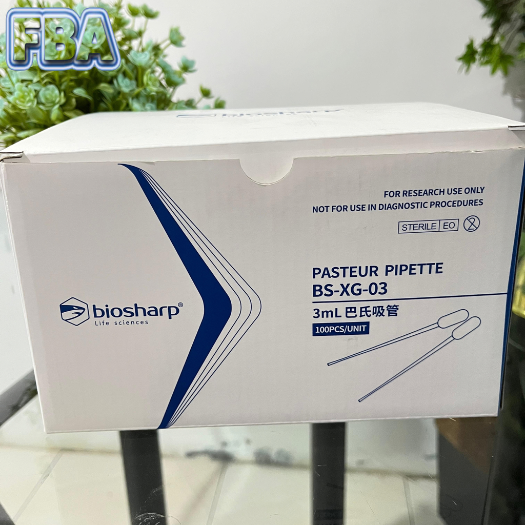 Pasteur Pipette Sterile 3ml BS-XG-03 Biosharp 100pcs/pack