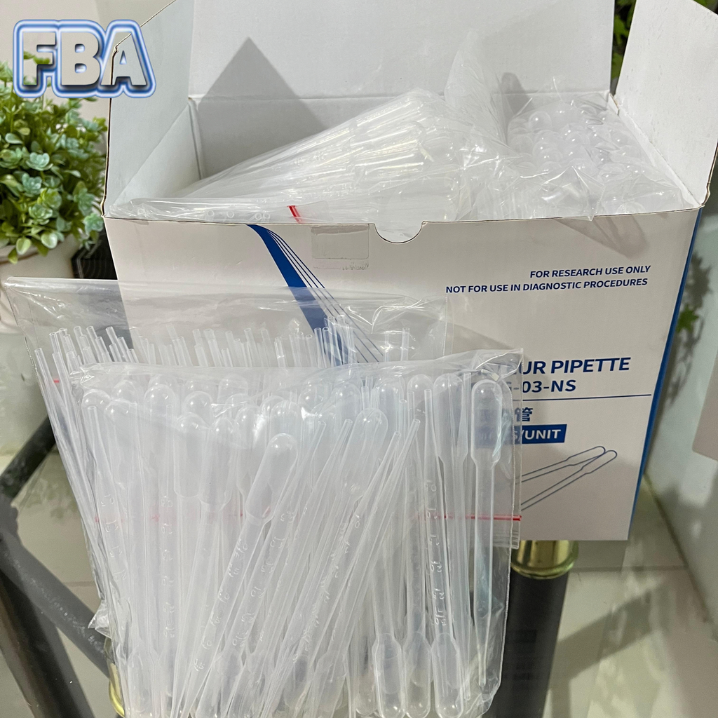 Pasteur Pipette 3 ml Non Sterile BS-XG-03-NS isi 500/Pack Brand Biosharp