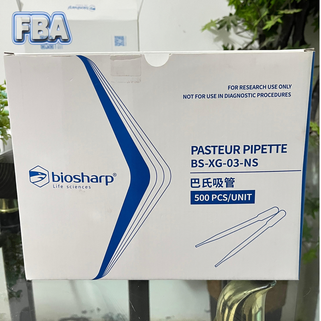 Pasteur Pipette 3 ml Non Sterile BS-XG-03-NS isi 500/Pack Brand Biosharp
