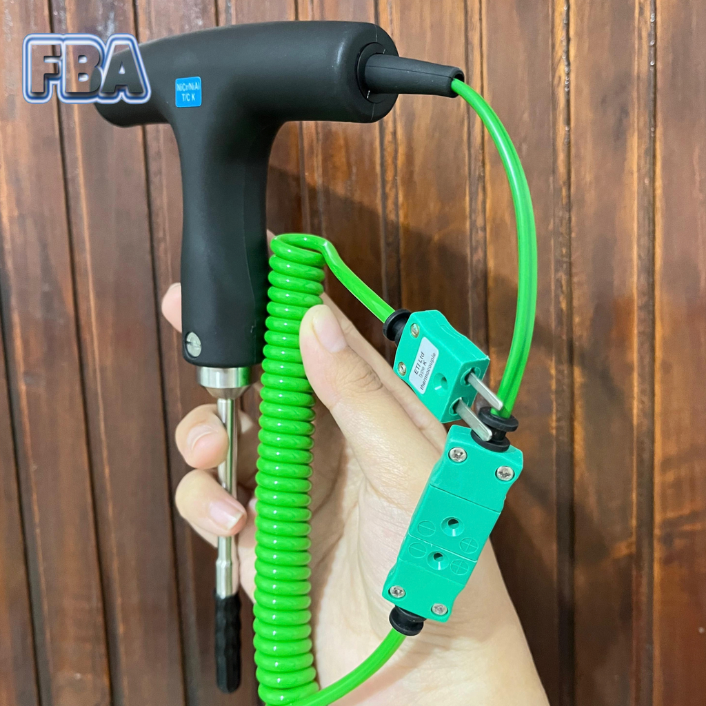 Type K Corkscrew Temperature Probe ETI 8x100mm