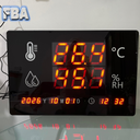 Thermohygrometer Temperature Humidity 24 Inch Internal Alarm include Time, Date, Year and Week 60 x 40cm 