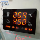  Large Thermohygrometer 60 x 40cm Temperature Humidity 24 Inch Internal Alarm include Time, Date, Year and Week 