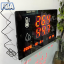  Large Thermohygrometer 60 x 40cm Temperature Humidity 24 Inch Internal Alarm include Time, Date, Year and Week 