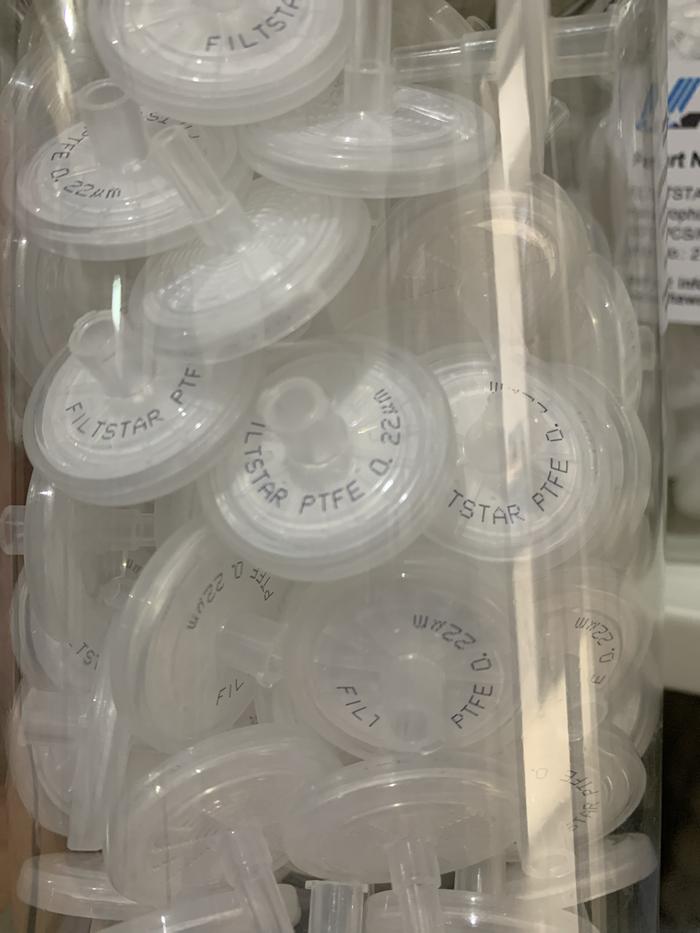 FILTSTAR Syringe Filter 25mm Hydrophobic PTFE 0.22um HAWACH 100pcs/pck