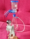 Set Glass Vacuum Filtration With Rubber Plus Hand Vacuum Pump Manual