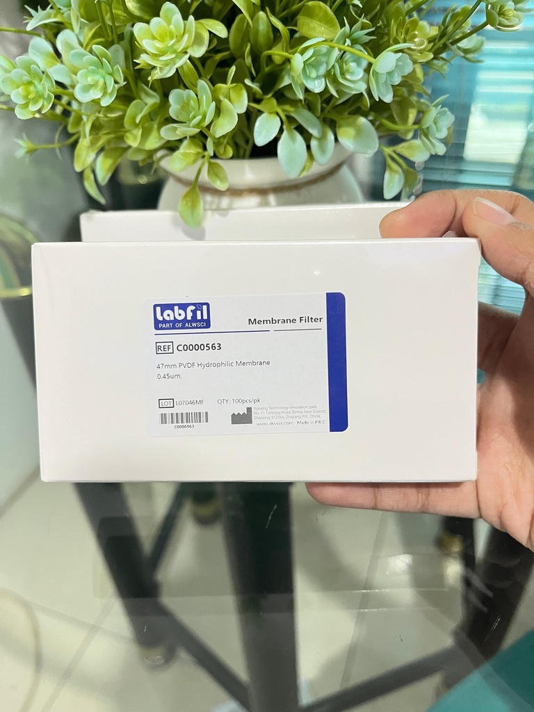 Membrane Filter 47 mm PVDF Hydrophilic 0.45 um C0000563