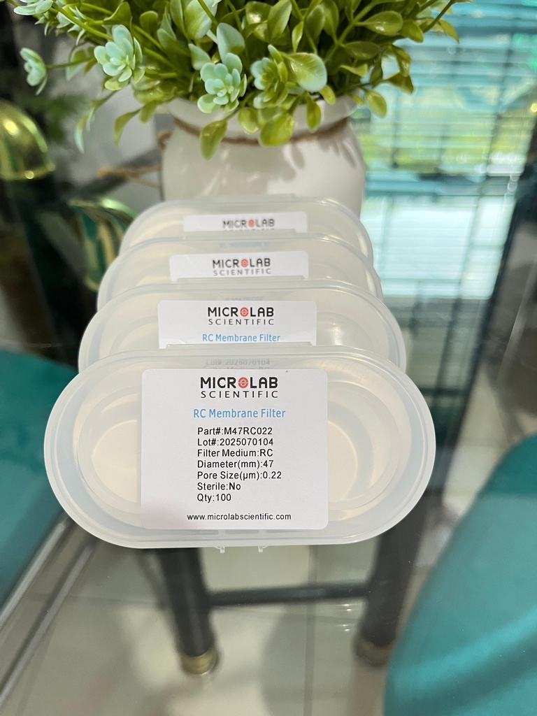 Regenerated Celullose Membrane Filter 47 mm 0.45 um / RC Membrane Filter