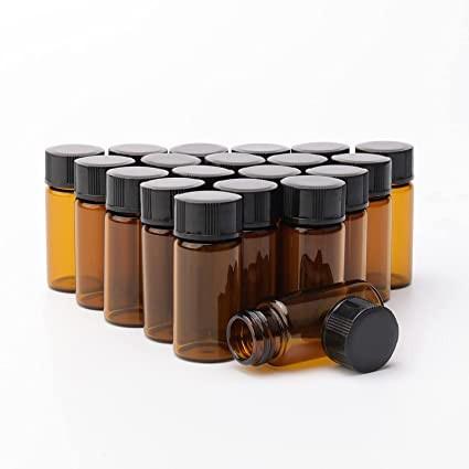 Sample Botol Vial 5 ml Amber Screw Vial with Cap & PTFE Septa