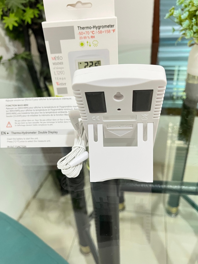 Digital Thermo Hygrometer with Outdoor Sensor Alla France