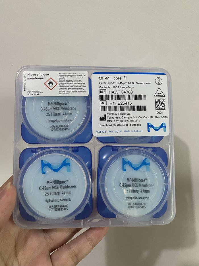 MCE Cellulose Membrane Filter 47mm 0.45um HAWP04700 MF Millipore