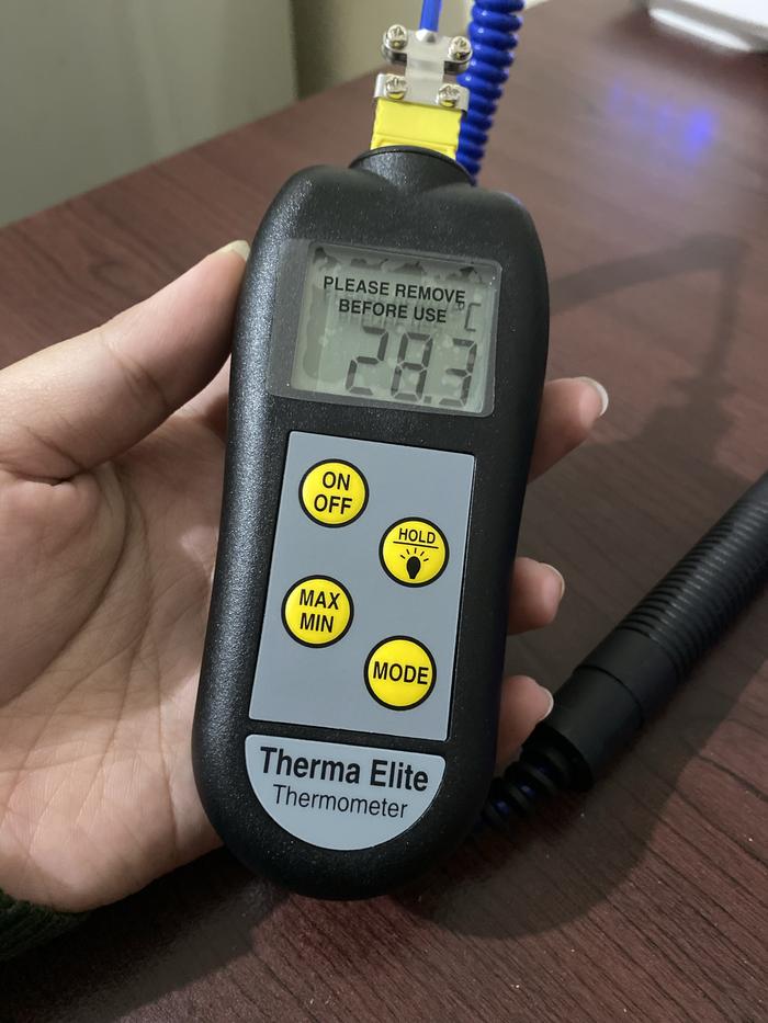 Therma Elite Industrial Digital Thermometer Plus Surface Probe Type K 