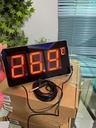 LED Digital Sauna and Pool Thermometer with Waterproof Probe 5 Meter and Limit Alarm Max Min Sensor for Home Factory Temperature Monitoring