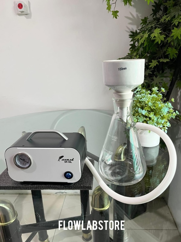 Set Buchner Filter 100mm Plus Vacuum Pump VP-10L JOANLAB
