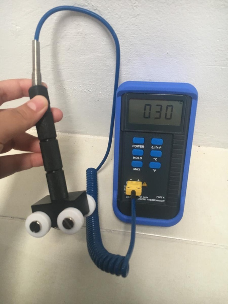Set Thermometer Digital TFC 305A Plus Roller Temperature Probe PTFE