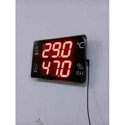 Digital Thermo Hygrometer with External Alarm Plus Connector Output RJ45
