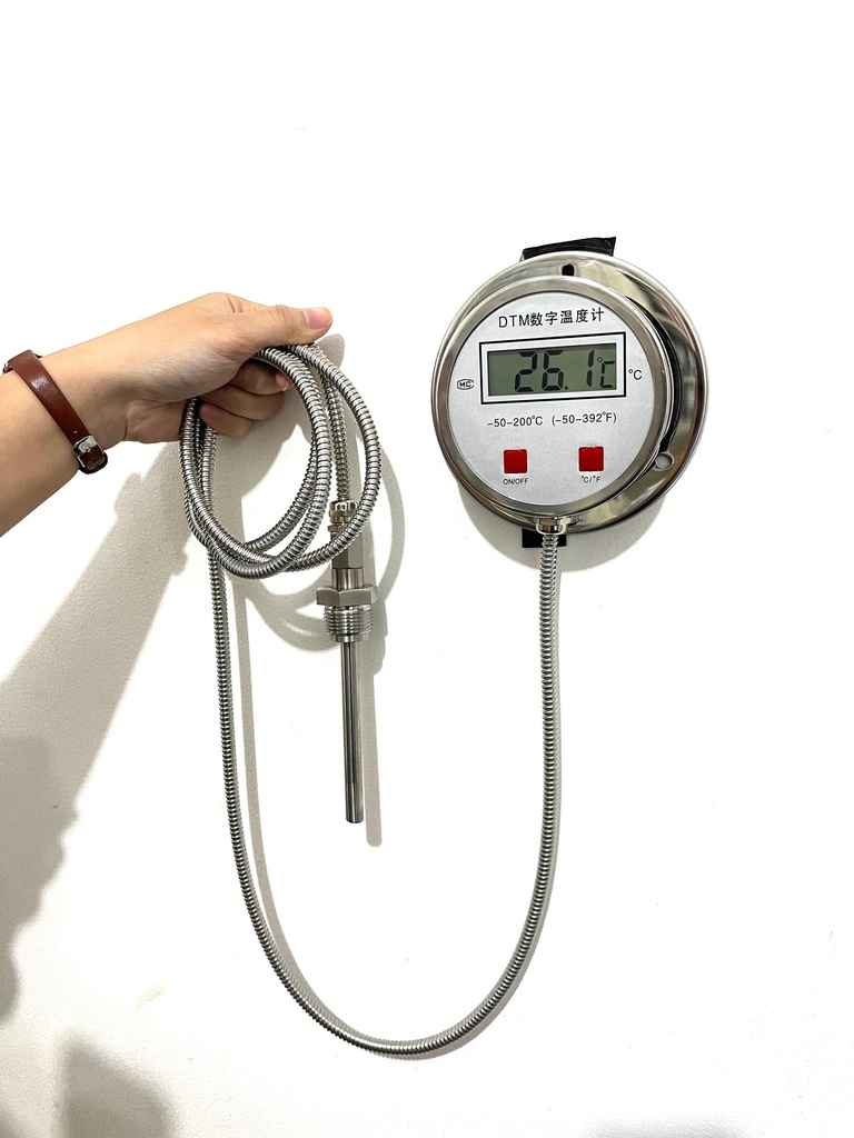 Digital Bimetallic Thermometer / Industrial Temperature Control Bimetal Boiler High Precision