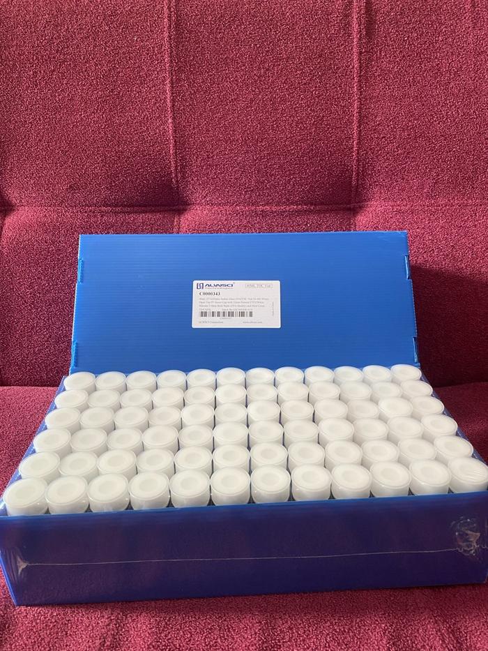 Bottle Vial Amber 40ml EPA VOA Open Top with Certified TOC ALWSCI