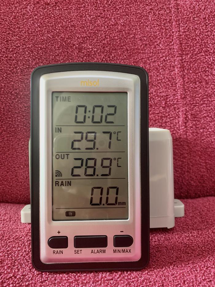 Wireless Rain Gauge Meter WH-0531-1 with in / out Thermometer MISOL