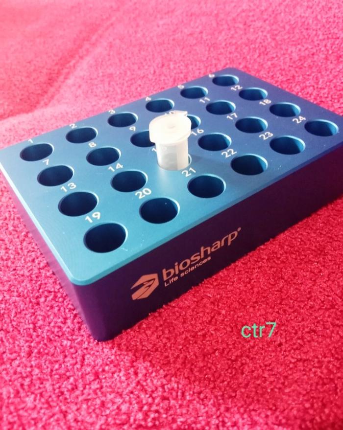 Aluminium Cooling Block For Microtube 24 Well x 1,5 ml