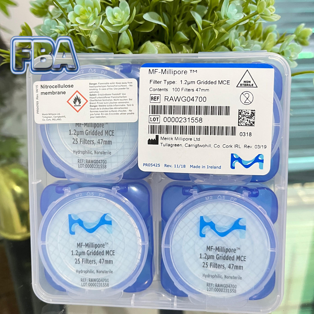 Membrane Filter MCE RAWG04700 Gridded 1.2um 47mm Millipore