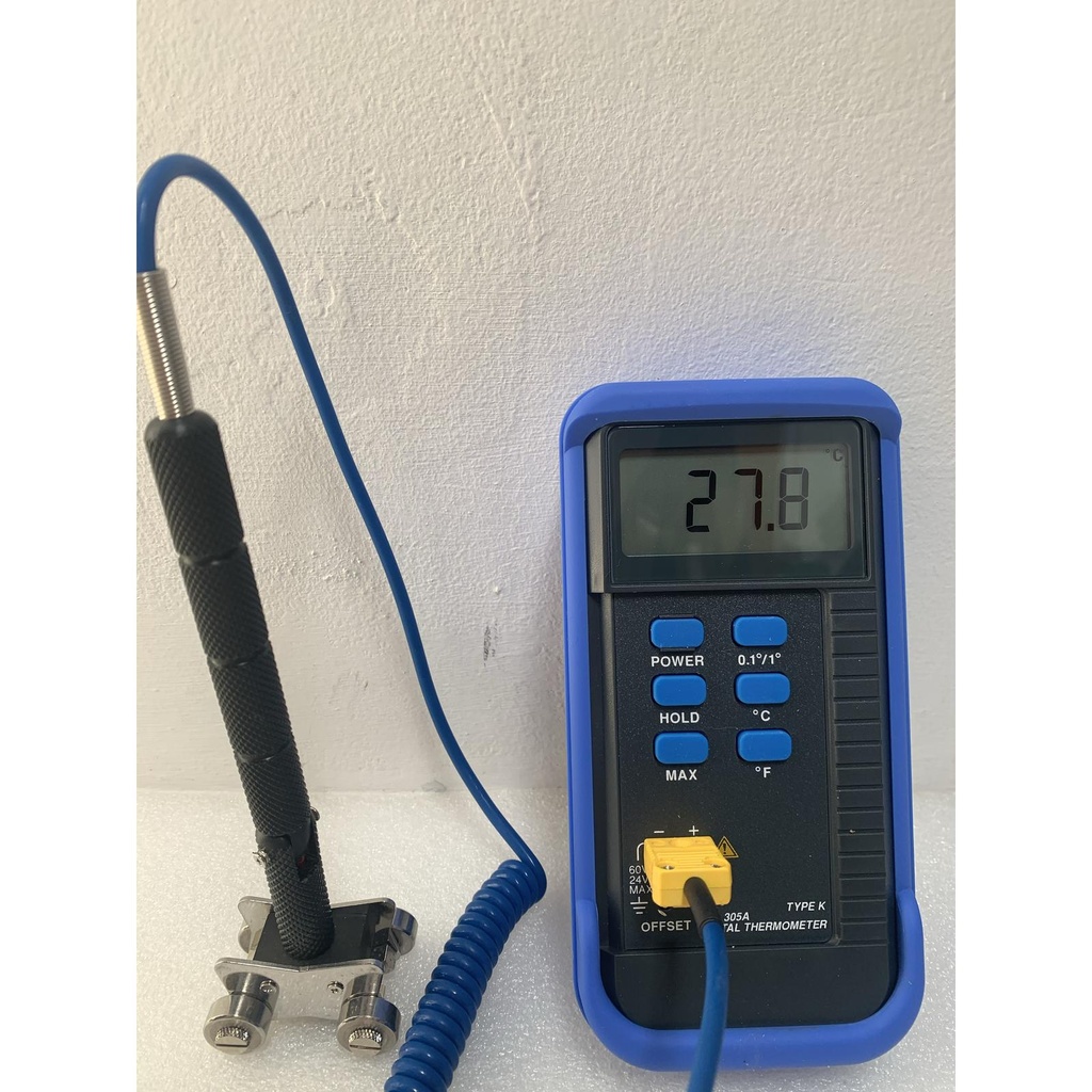 Set Thermometer Digital TFC-305A Plus Probe Type K Roller HP-101A B 13