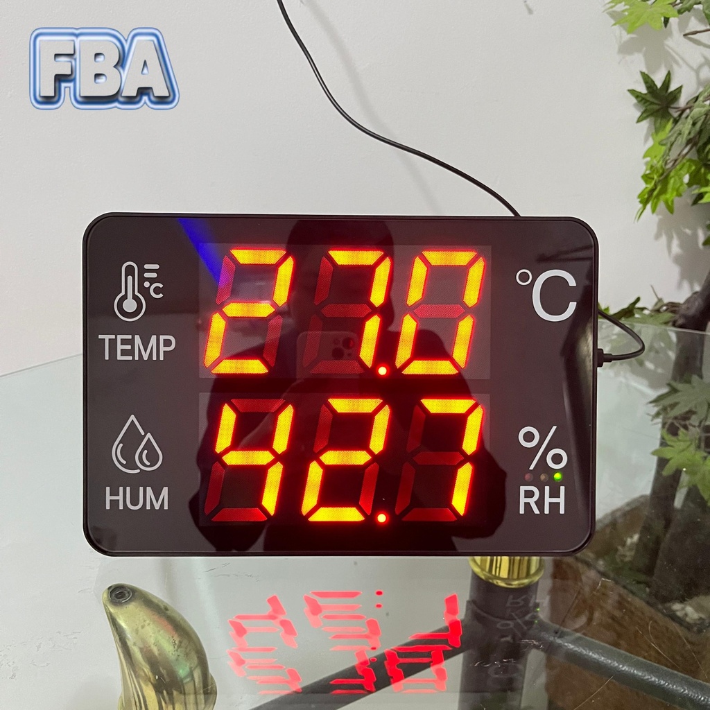 Digital Large Thermo Hygrometer size 14 Inch