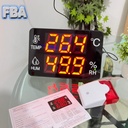 Digital Temperature Humidity Dengan Layar 14 Inci with External Alarm