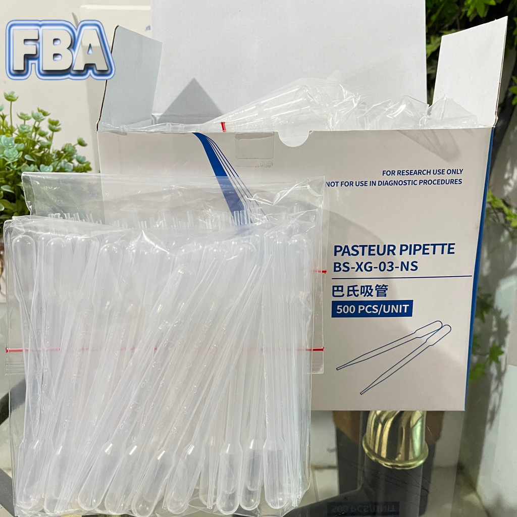 Pasteur Pipette 3 ml Non Sterile BS-XG-03-NS isi 500/Pack Brand Biosharp